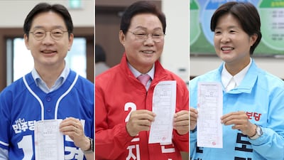경남지사 선거 본격 레이스… 후보 3인 첫날 등록 완료