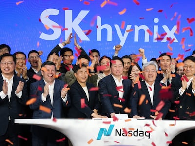 SK하이닉스, 나스닥 첫날 13% 급등한 168달러로 마감 ‘흥행 성공’