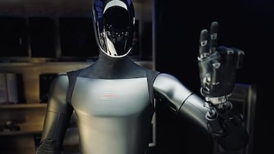 테슬라가 2026년 3월 31일 소셜미디어(X)에 공개한 휴머노이드 로봇 옵티머스 이미지. /테슬라