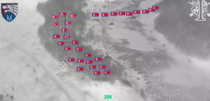 우크라이나 특수작전군이 북한군과의 교전 영상을 공개했다. /우크라이나 특수작전군