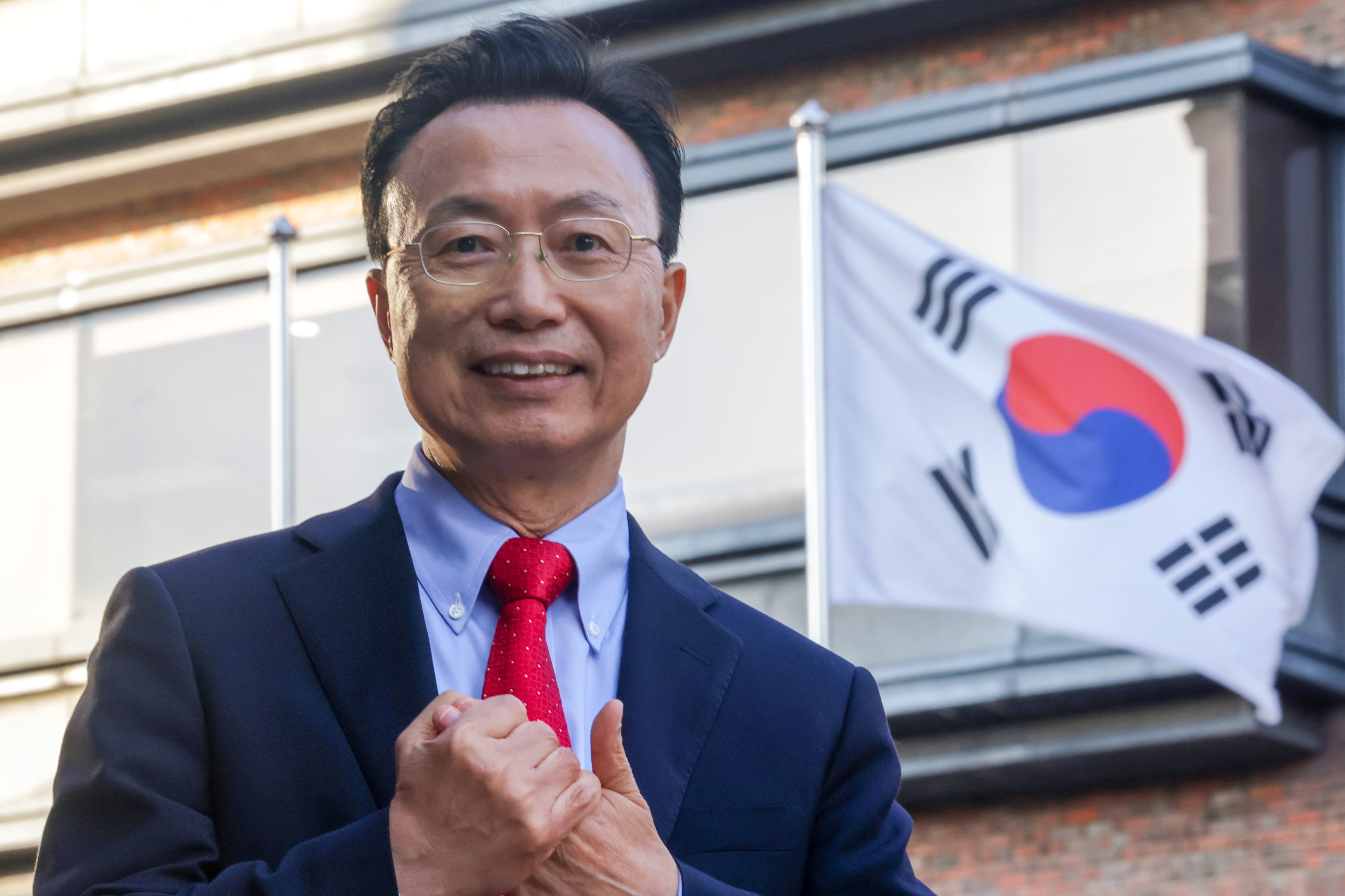 지난 18일 조선일보에서 만난 김천식 전 통일연구원 원장. 퇴임식도 없이 연구원을 떠난 김천식 원장은