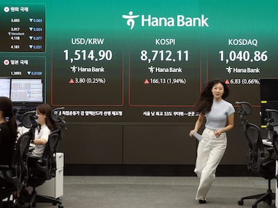 종전 훈풍에 코스피 장 초반 8700 넘어