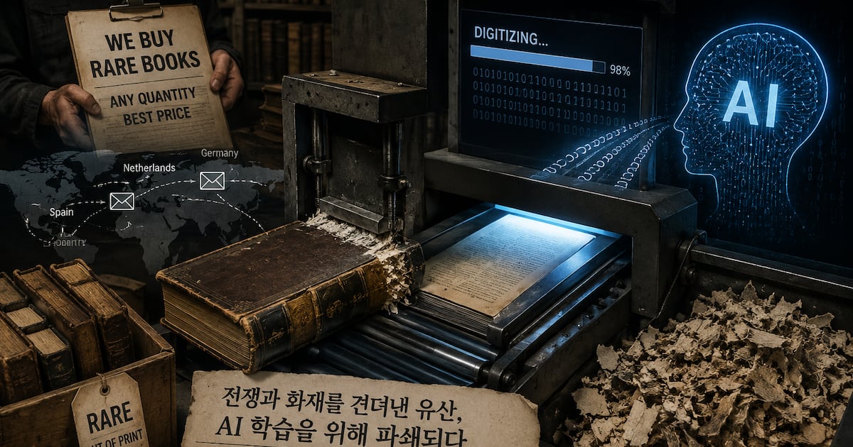 AI Companies Destroy Originals After Digitizing Rare Books