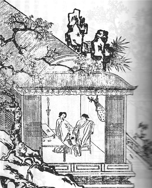 1610년 경 출판되어 유통되었던 에로틱 소설 “금병매(金甁梅)”의 삽화 한 장면. 그림/공공부문