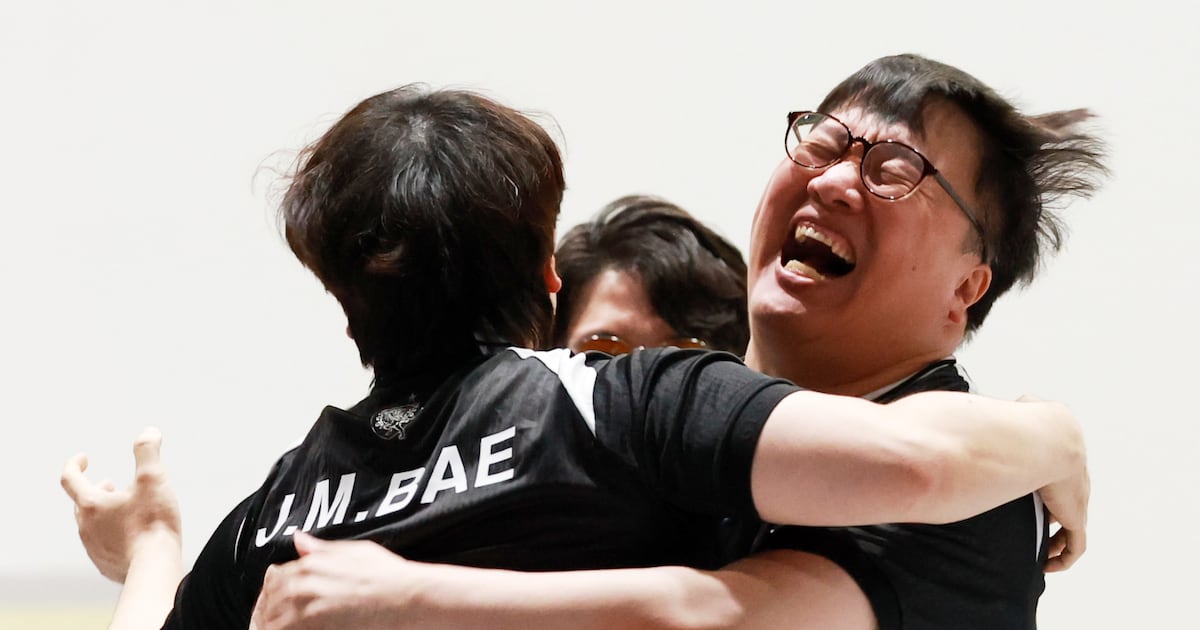 Photo : 조선일보 E-sport : La Corée du Sud décroche l'or aux Jeux d'Aichi-Nagoya