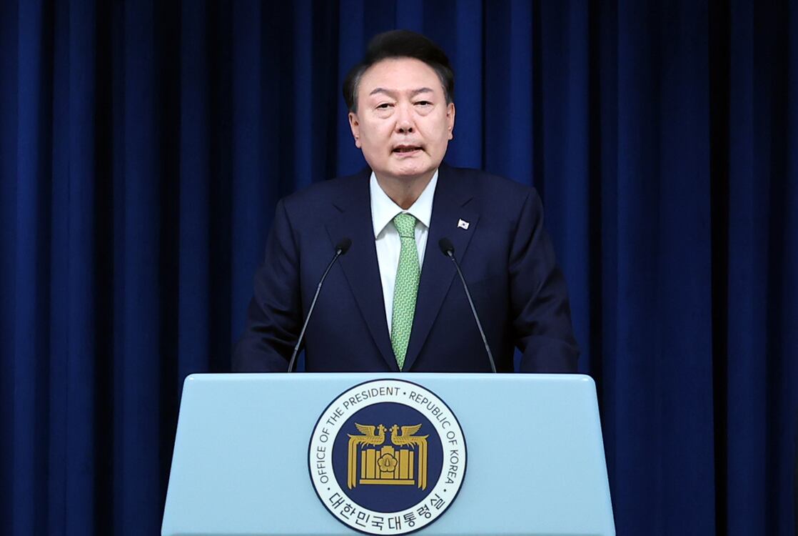 윤석열 대통령이 지난 6월 3일 서울 용산 대통령실 브리핑룸에서 첫 국정브리핑을 하고 있다. /뉴시스