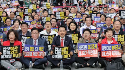 국힘 1년만에 장외집회... “이재명 정권 심판해야”