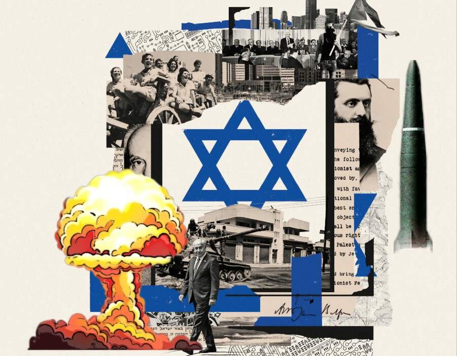 대한민국과 같은 해인 1948년 건국 선언을 한 이스라엘은 1950년대 미국과 유럽의 유대인 핵 과학자들의 도움을 받아 핵 개발에 착수했다. 1960년대엔 이스라엘 네게브 사막에 섬유 공장으로 위장해 원자로를 지었다. /이미지 편집 노석조