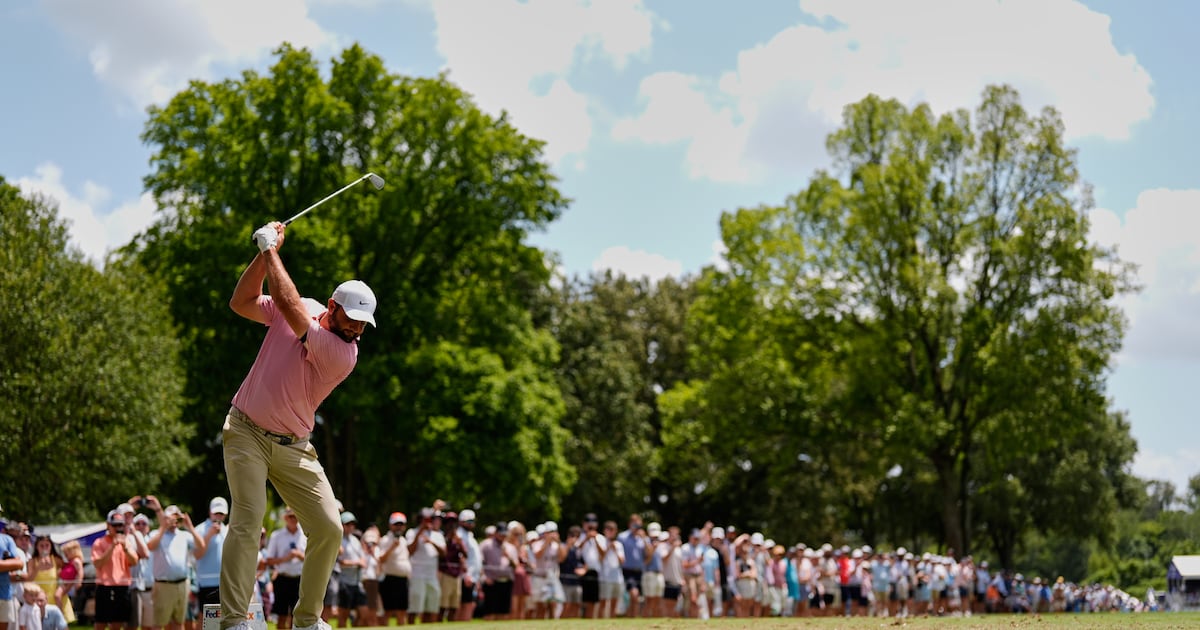 Photo: Chosun Scottie Scheffler ties course record with 61 to lead FedEx St. Jude Championship