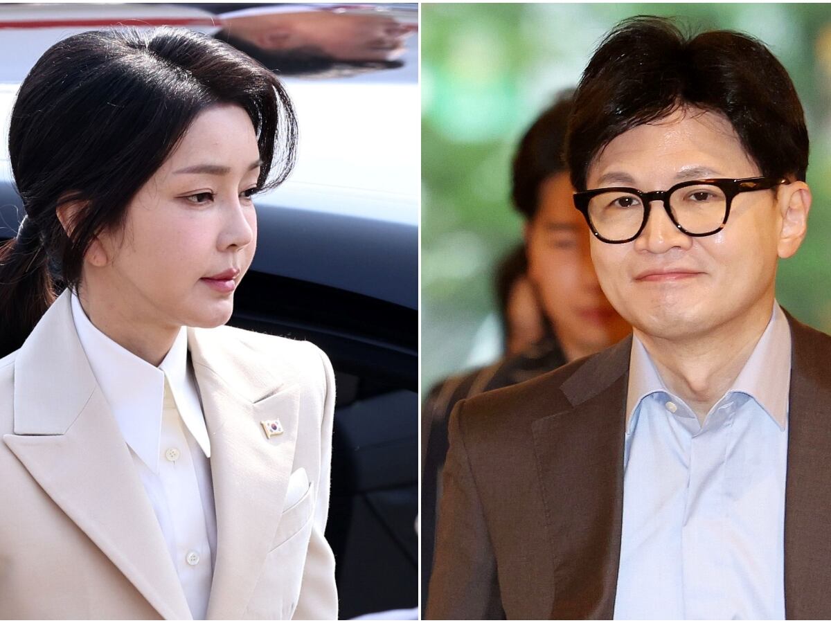 김건희 여사와 국민의힘 한동훈 당 대표 후보./뉴스1·뉴시스