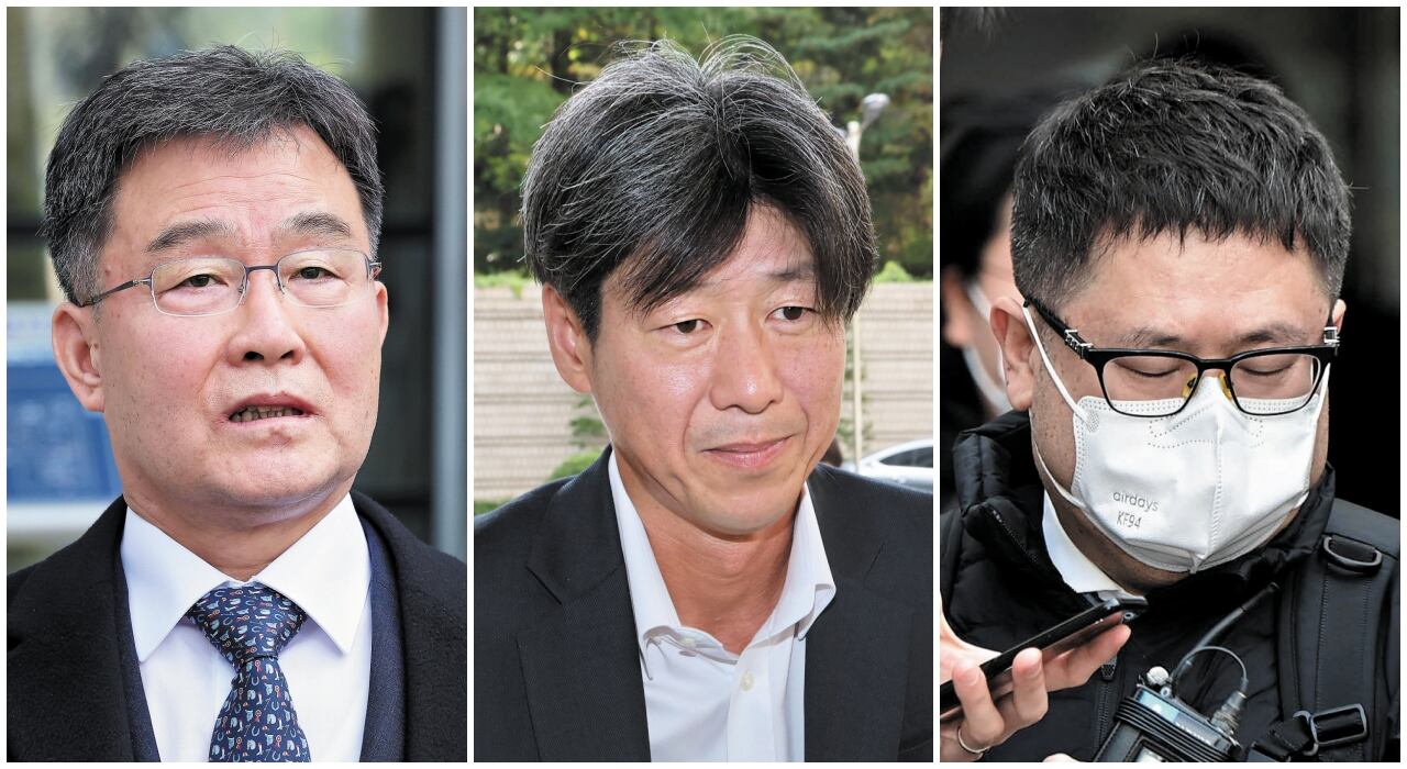 대장동 일당 김만배, 남욱, 정영학/뉴스1· 장련성