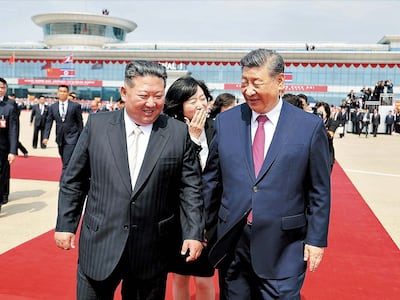 김정은, 시진핑 北 정권 수립일 축전에 답전 “中 동지들과 손잡고 나아갈 것”