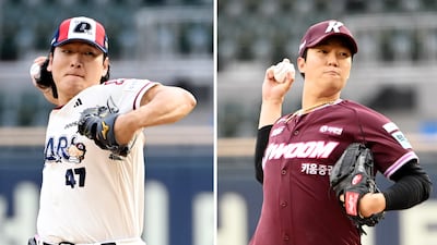 ‘160.3vs159.9㎞’...곽빈, 토종 선발 광속구 대결서 안우진 제압