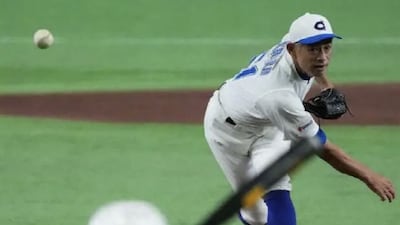 고베 지벤과 여자 고교야구 선발팀의 친선경기에 역투중인 이치로. 사진=스포츠닛폰