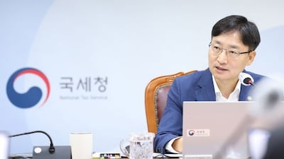 지방청장 회의서 발언하는 임광현 국세청장