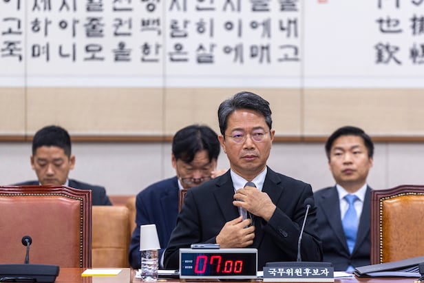 김승원 법무부 장관 후보자가 2026년 9월 15일 서울 국회 법제사법위원회에서 열린 인사청문회에 참석하고 있다. /김지호 기자