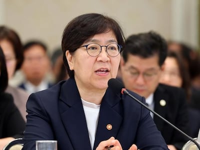 발언하는 정은경 장관