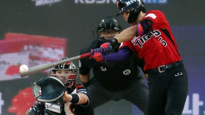 KIA 김도영, KT 상대로 4안타 1볼넷으로 5출루...역대 최연소 40홈런은 실패