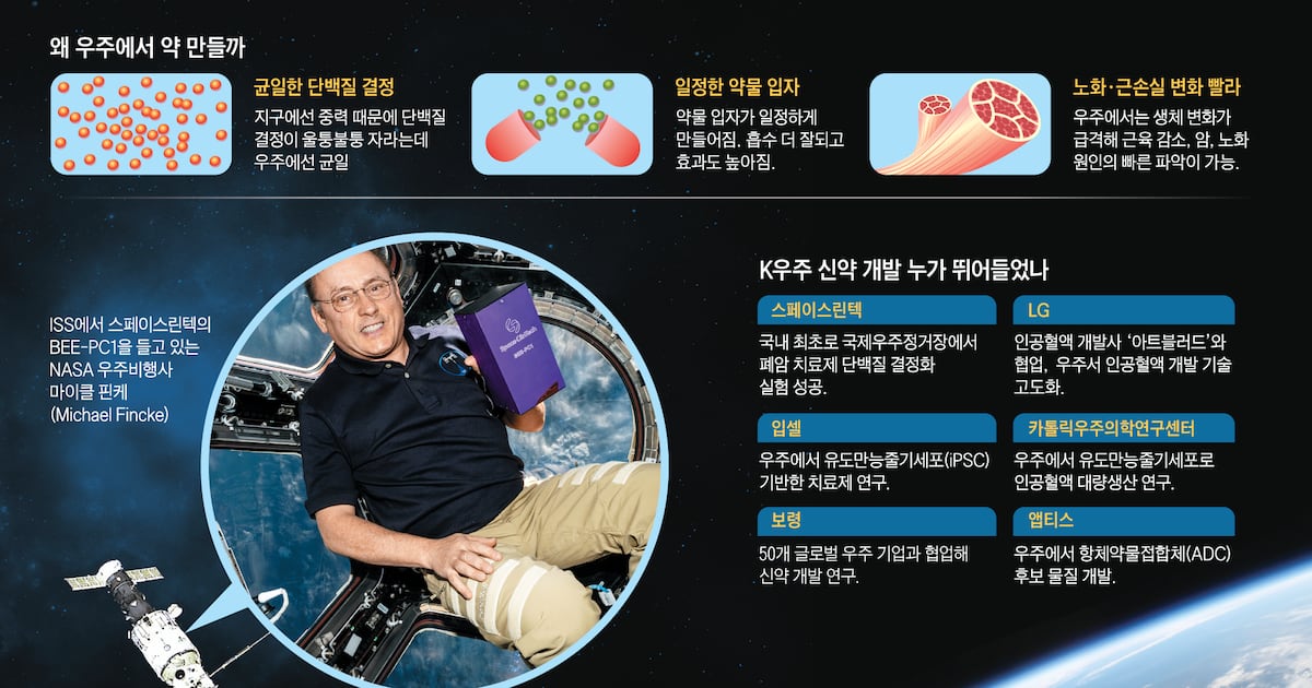 우주 품은 바이오... "항암제 개발 최적 조건" - 뉴스 썸네일 이미지