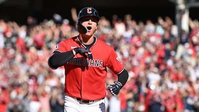 정규시즌 4홈런 타자의 가을 반란… 가디언스, ALCS 2승 1패