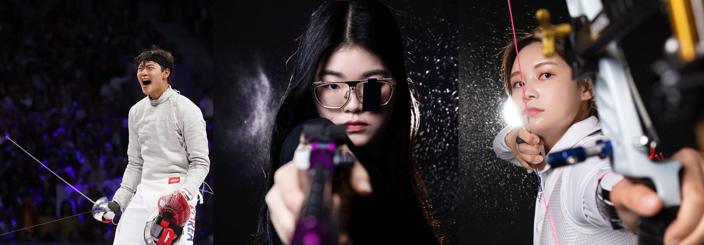 파리올림픽 금메달리스트. 왼쪽부터 펜싱 오상욱, 사격 오예진, 양궁 단체전 전훈영./연합뉴스, 대한체육회