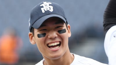 8일 대전 한화생명볼파크에서 열린 제4회 한화이글스배 고교vs대학 올스타전. 홈런레이스 예선에 참가한 서울고 김지우가 활짝 웃고 있다. 대전=정재근 기자 cjg@sportschosun.com/2026.6.8/