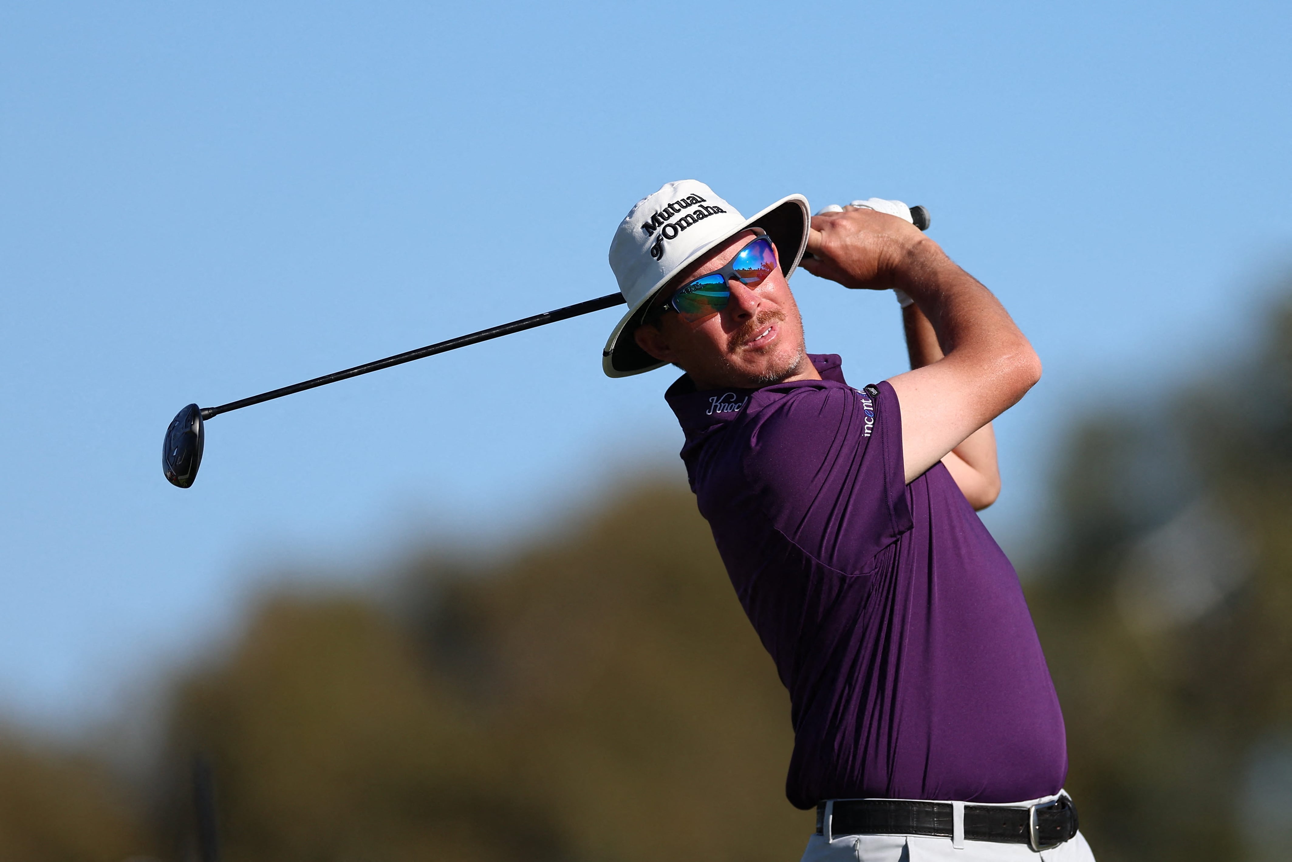 2026 PGA 투어 파머스 인슈어런스 오픈에서 경기 중인 조엘 데이먼. /Imagn Images 연합뉴스