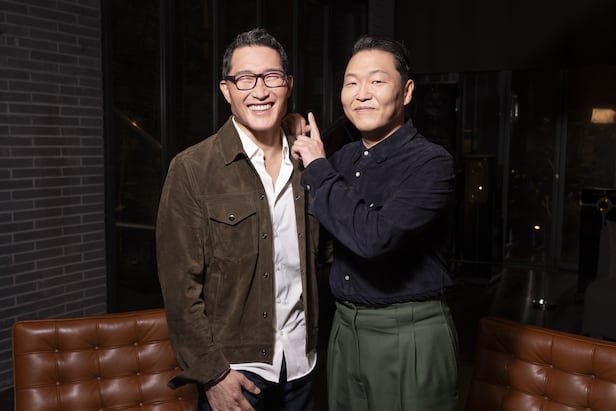 Actor and producer Daniel Dae Kim (left) and singer Psy. /CNN Original K-Everything on CNN International