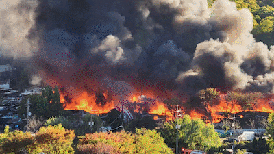 Breaking: Guryong Village Fire Prompts 51 Fire Trucks, 168 Personnel Deployment