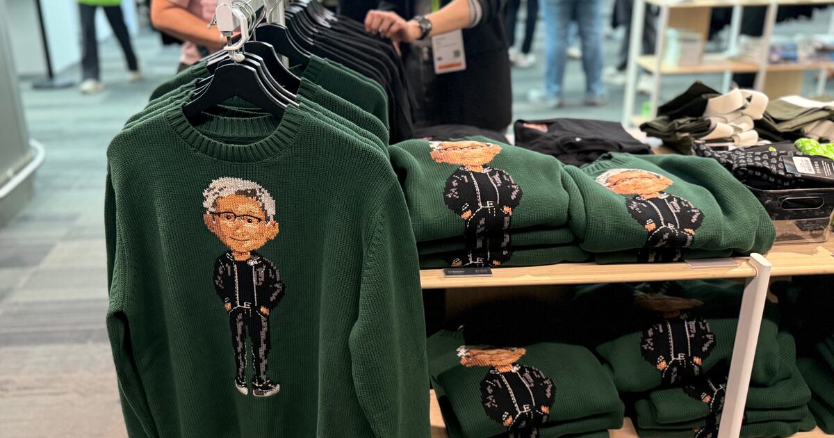 Photograph accompanying Fans pay $178 for a cartoon of Jensen Huang on an Nvidia sweater