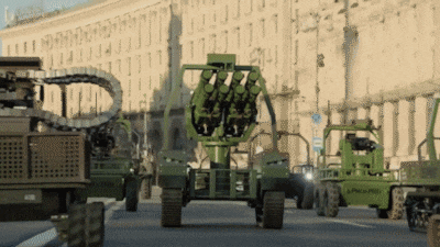 Ukraine Unveils First All-Unmanned Military Parade