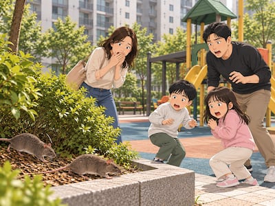 "너도 봤지?" "어머 웬일이야"<br> 새 아파트 뒤흔든 '검은 생명체'